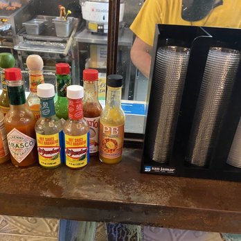 tacoria - Piscataway - Hot sauce and cups! - Mexican Near Me - Piscataway, New Jersey