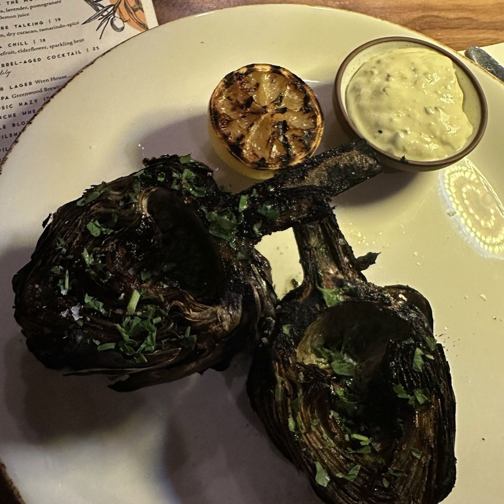 FLINT by Baltaire - Wood Grilled Artichokes - New American Near Me - Phoenix, Arizona