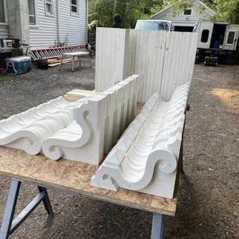 JDI Construction - 144 individual pieces assembled to re-create the original corbels in meticulous detail - General Contractors Near Me - East Amherst, New York