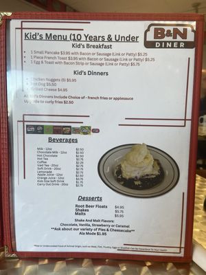 Menu photo 7 B&N Diner Lafayette, IN