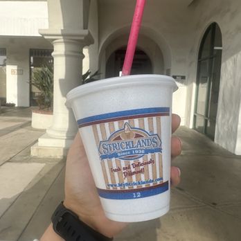 Stricklands Ice Cream - small milkshake - Ice Cream & Frozen Yogurt Near Me - Costa Mesa, California Stricklands Ice Cream - small milkshake - Ice Cream & Frozen Yogurt Near Me - Costa Mesa, California
