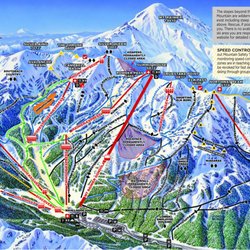 Crystal Chalets - Crystal Mountain Resort trail map.