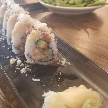 Hanari Cafe - White Scorpion roll, already dented by us - Chinese Near Me - Lynnwood, Washington