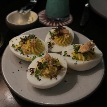 The Library - Deviled eggs - New American Near Me - Las Vegas, Nevada The Library - Deviled eggs - New American Near Me - Las Vegas, Nevada