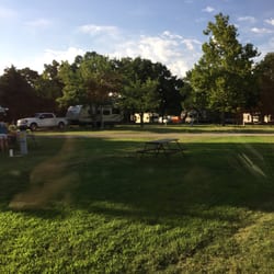 Checotah / Lake Eufaula West KOA - It's totally cute here. They have a pool canoes and a little park.