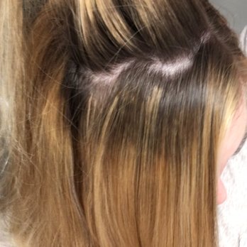 Wink Salon - Brassy, splotchy balayage by Erika. Avoid! - Hair Salons Near Me - Virginia Beach, Virginia Wink Salon - Brassy, splotchy balayage by Erika. Avoid! - Hair Salons Near Me - Virginia Beach, Virginia