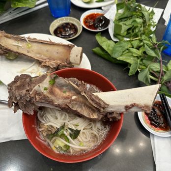 Pho Lovers - One half of the beef ribs pho (I split it into a separate bowl). One order comes with 3 beef ribs - Vietnamese Near Me - Garden Grove, California Pho Lovers - One half of the beef ribs pho (I split it into a separate bowl). One order comes with 3 beef ribs - Vietnamese Near Me - Garden Grove, California