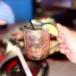 KPOT Korean BBQ & Hot Pot - Passion fruit soju mule - I recommend!