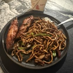 Hong Kong Dragon - Chicken teriyaki, and pork lo mein
