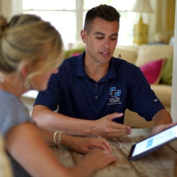 Paul The Plumber - Going over options with a customer. - Plumbing Near Me - Derry, New Hampshire