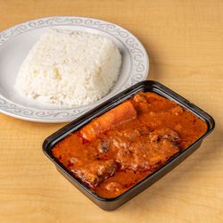 Khadi's cuisine - Peanut butter stew with white
