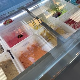 a variety of ice creams