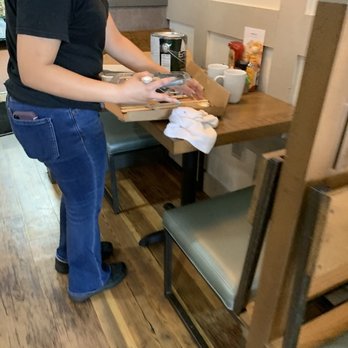 First Watch - Too busy painting to notice dirty tables - Breakfast & Brunch Near Me - Tomball, Texas