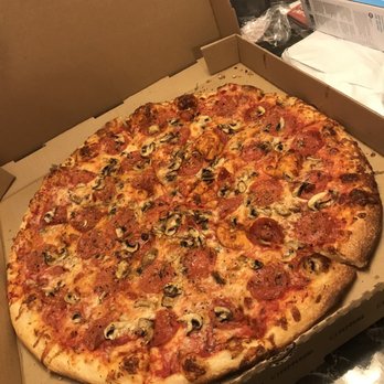 Wicked Slice - Large pepperoni mushroom pizza - Pizza Near Me - Hebron, Connecticut