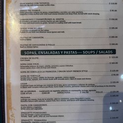 La Casa Vieja - Menu