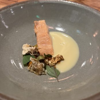 Barley Swine - Salmon on tasting menu - New American Near Me - Austin, Texas Barley Swine - Salmon on tasting menu - New American Near Me - Austin, Texas