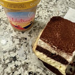Tiramisu and this really good honeycomb ice cream