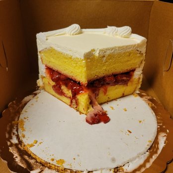 Baraona's Baking Co - Delicious filling loaded with strawberry.  Cassata Cake. - Bakeries Near Me - Maple Heights, Ohio
