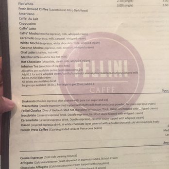 Fellini Caffè - Italian Near Me - Houston, Texas Fellini Caffè - Italian Near Me - Houston, Texas