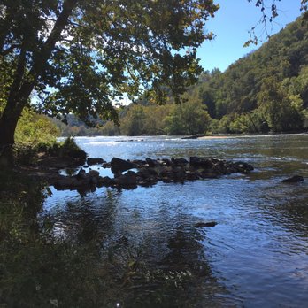 Walnut Island River Park - Upstream view - Parks Near Me - Alexander, North Carolina