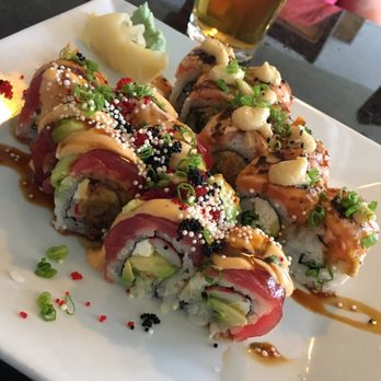 Sushi Lola's - Playboy roll (front) Desiree roll (back) - both excellent - Sushi Bars Near Me - Orlando, Florida