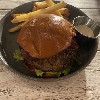 Small Barn - Burger with fries - New American Near Me - Temecula, California