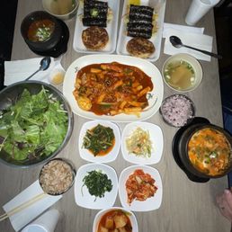 a table full of food a table full of food