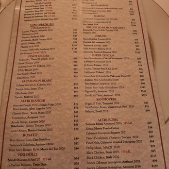 I Ricchi - Wine list - Italian Near Me - Washington, DC, District of Columbia