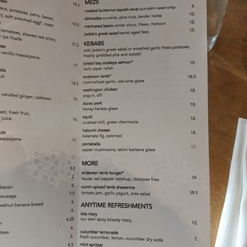 Lola - Lunch menu - Greek Near Me - Seattle, Washington