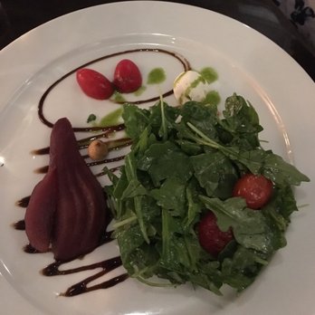 The Poached Pear - Poached Pear Salad w/ goat cheese, tomatoes and toasted hazelnuts. - Desserts Near Me - Point Pleasant Beach, New Jersey The Poached Pear - Poached Pear Salad w/ goat cheese, tomatoes and toasted hazelnuts. - Desserts Near Me - Point Pleasant Beach, New Jersey