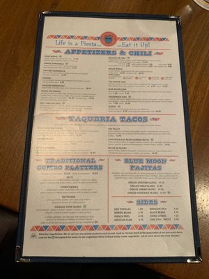 Menu photo 1 Blue Moon Mexican Café Wyckoff, NJ
