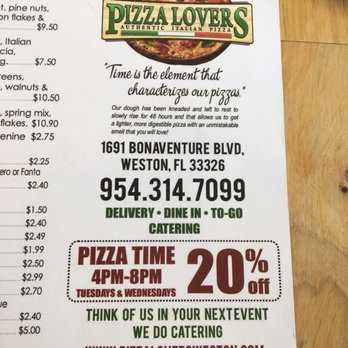 Pizza Lovers Bistro - Pizza Near Me - Weston, Florida Pizza Lovers Bistro - Pizza Near Me - Weston, Florida