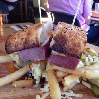 Eat At Dan & Steph's - Not the best shot of this incredible sandwich but it was fabulous - Cafes Near Me - Torquay, QLD