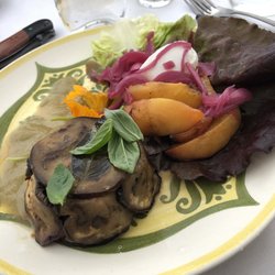 Riversong Gourmet - Among other delicious things on this plate, the freshly harvested butter lettuce in the back of this photo was sublime.