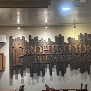 Prohibition Brewing - Neat wood sign - American Near Me - Vista, California