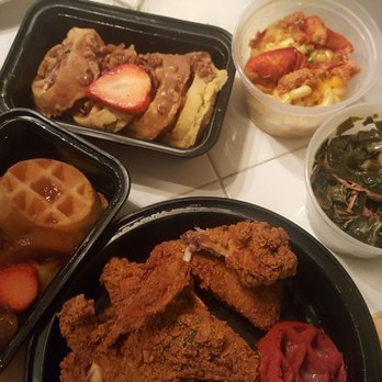 Taste Bar + Kitchen - Pecan prailene, red velvet and peach cobbler waffles, greens, and fried chicken - Cocktail Bars Near Me - Houston, Texas Taste Bar + Kitchen - Pecan prailene, red velvet and peach cobbler waffles, greens, and fried chicken - Cocktail Bars Near Me - Houston, Texas
