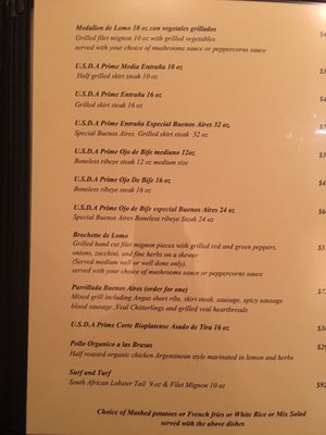 Menu photo 5 Buenos Aires New York, NY