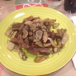 Pizza & Buoi - Tagliata di chianina con funghi porcini e tartufo nero