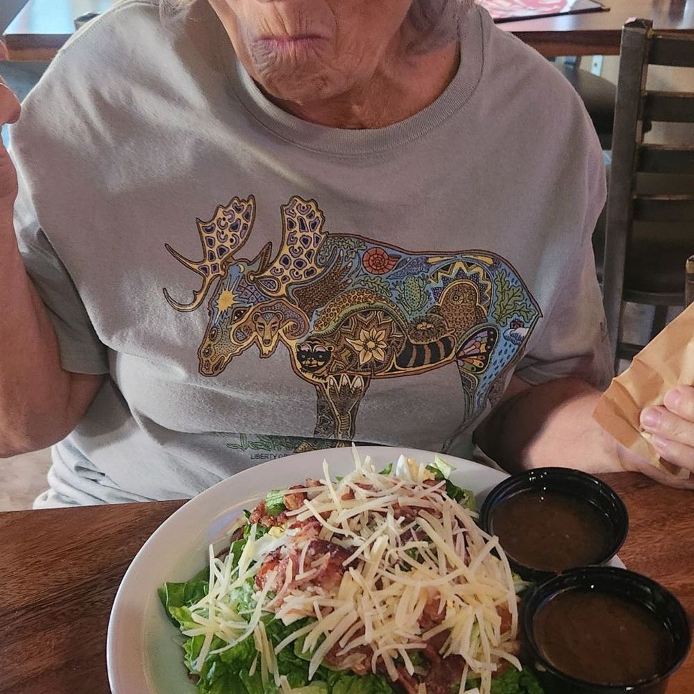 Midtown Yard - Kat and her Country kitchen salad. - Bars Near Me - Star Valley, Arizona