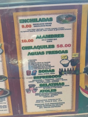 Menu photo 6 Taco Express New York, NY