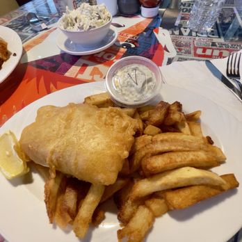 The Codfather - Vegan Fish and Chips, vegan tartar sauce and cole slaw (not vegan) - Fish & Chips Near Me - Henderson, Nevada