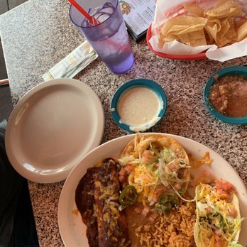 Chuy's - #6 entree - enchilada , chalupa and taco - Tex-Mex Near Me - Springfield, Virginia