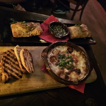 Cafe Sevilla - Wild mushroom empanadas and queso fundido - Spanish Near Me - San Diego, California