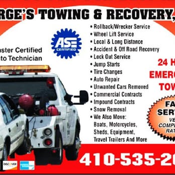 George's Towing & Recovery - Auto Repair Near Me - Prince Frederick, Maryland George's Towing & Recovery - Auto Repair Near Me - Prince Frederick, Maryland