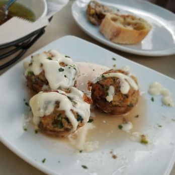 Cafe Murano - First time. Stuffed mushrooms - Italian Near Me - Altamonte Springs, Florida