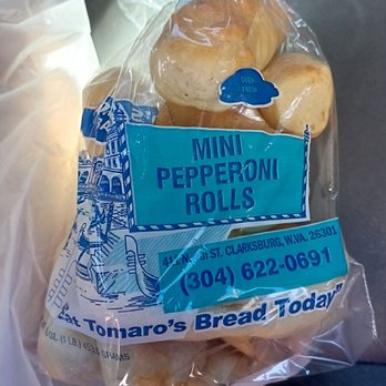 Tomaro's Bakery - a bag of mini pepperoni rolls - Bakeries Near Me - Clarksburg, West Virginia