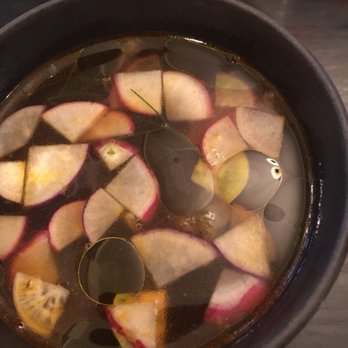 Le Chateaubriand - Fish soup with radish and passion fruit - French Near Me - Paris, 75