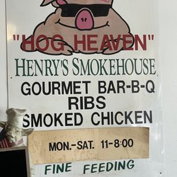 Henry's Smokehouse - Welcome to Hog Heaven - Henry's Smokehouse