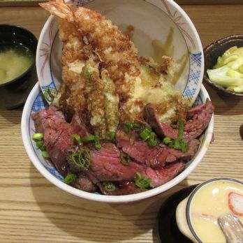 Tendon Kohaku - Tempura & Beef - Japanese Near Me - Bellevue, Washington