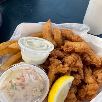 Rebecca's Seafood Takeout - Clamstrip dinner - Seafood Near Me - Block Island, Rhode Island Rebecca's Seafood Takeout - Clamstrip dinner - Seafood Near Me - Block Island, Rhode Island